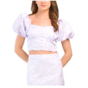 Endless Rose NWT * two piece lavender Floral Jacquard Maxi Skirt Set